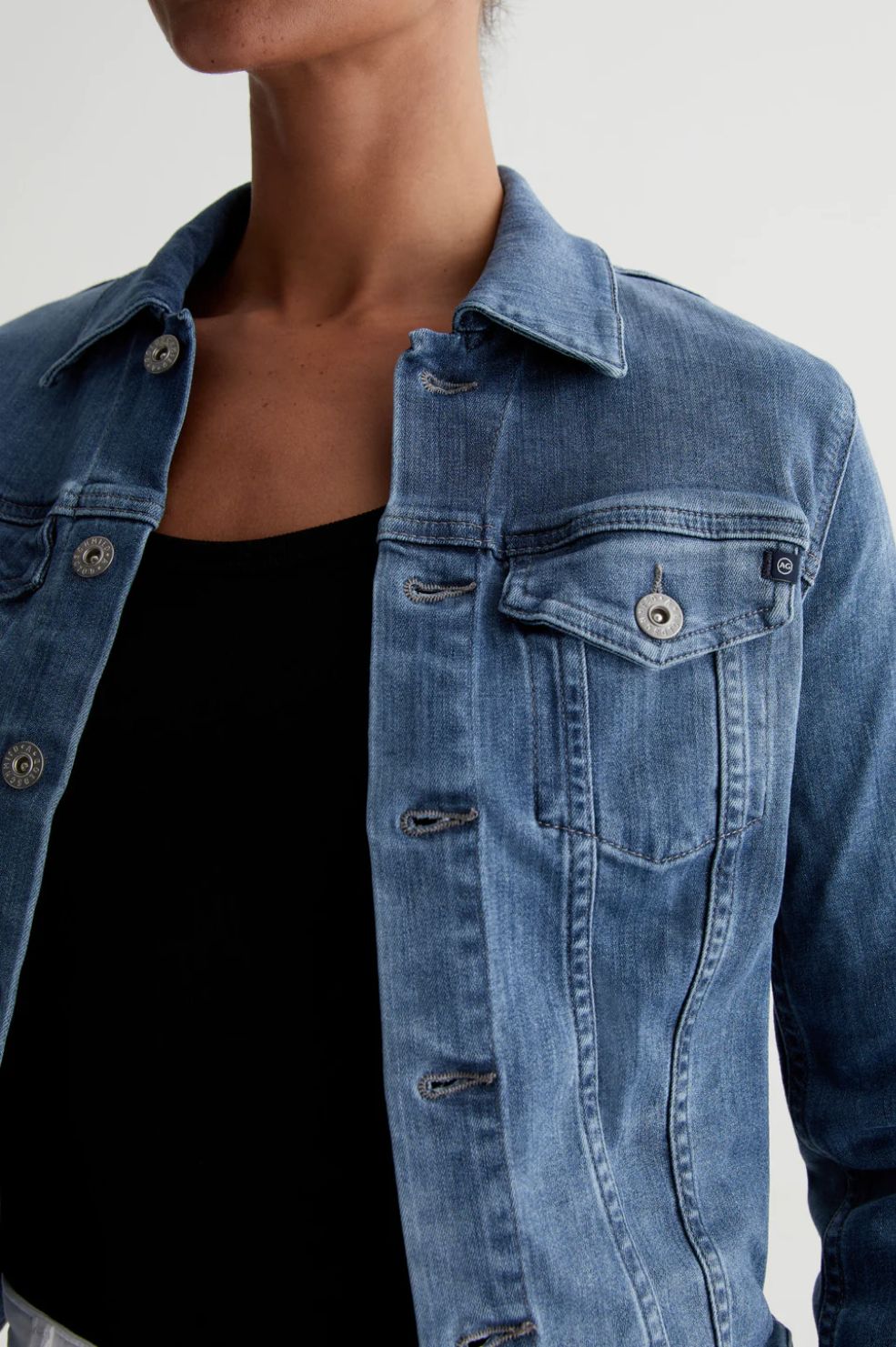 Ag jean jacket store womens