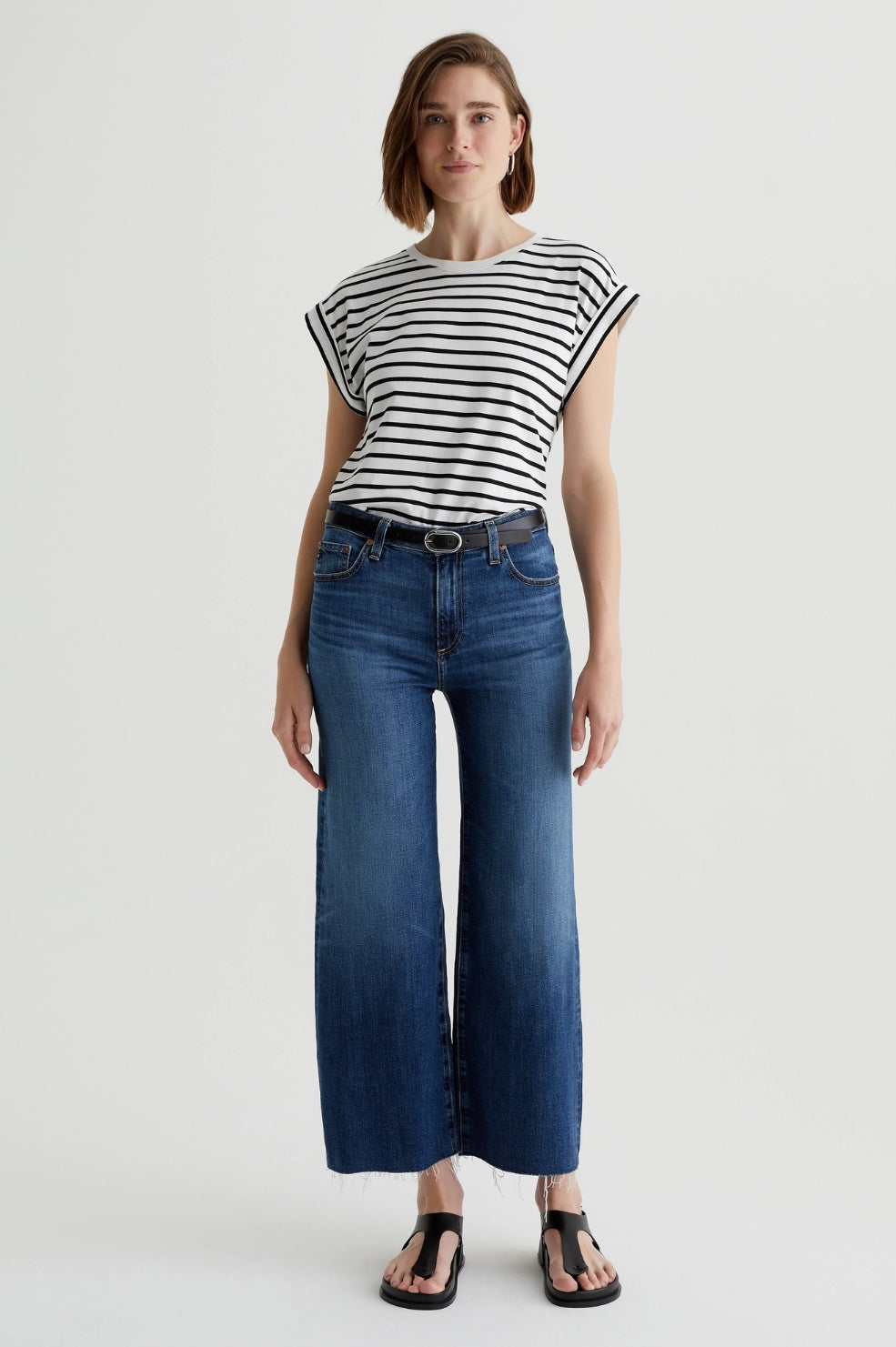 Saige Wide Leg Crop Jean | Plume