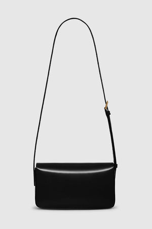 Elly Crossbody Bag | High-shine Black