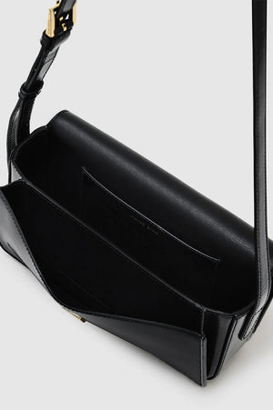 Elly Crossbody Bag | High-shine Black