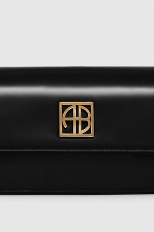 Elly Crossbody Bag | High-shine Black