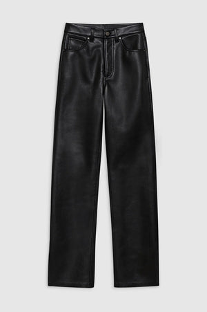 Roy Pant | Black Recycled Leather