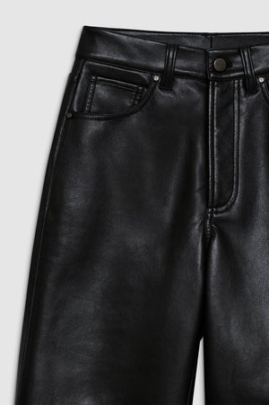 Roy Pant | Black Recycled Leather