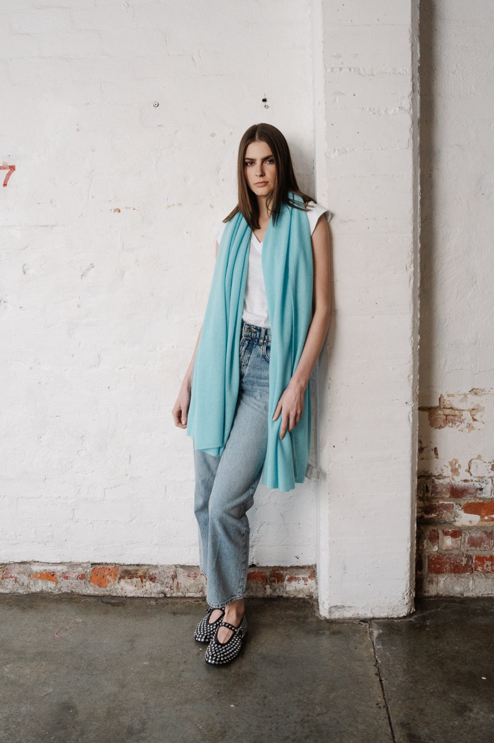 Cashmere Wrap | Aqua