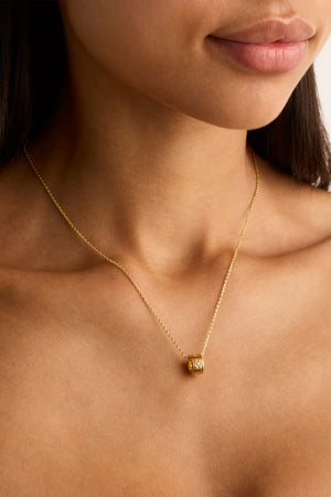 I Am Loved Spinning Meditation Necklace | Gold