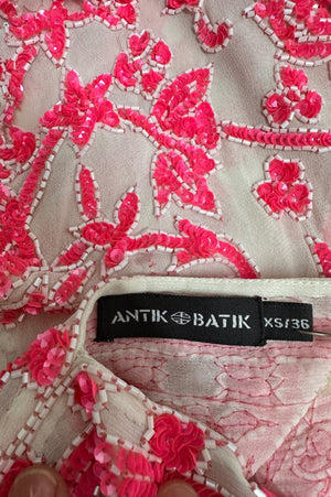 Antik Batik | Neon Pink Sequin Dress | AU 8