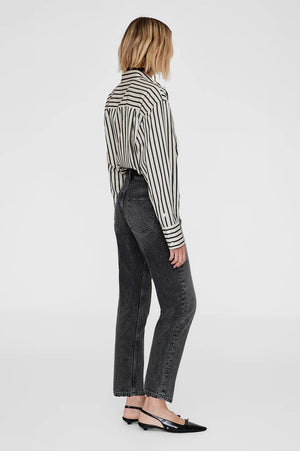 Plaza Shirt | Black and Tan Stripe