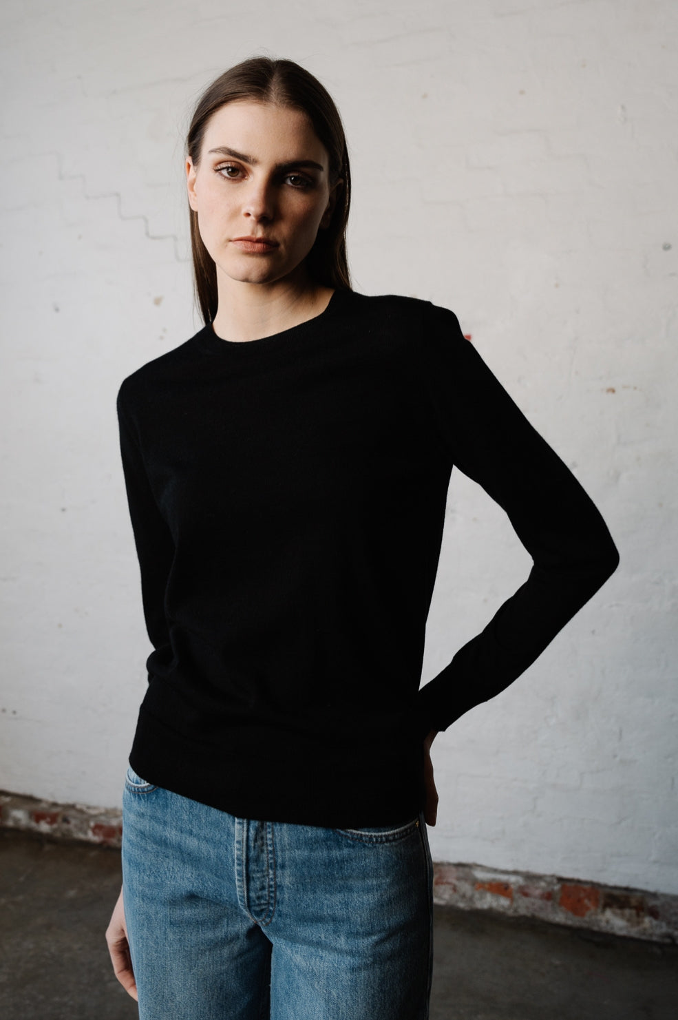 Leila L/S Sweater | Black