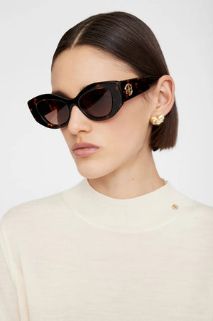 Rennes Sunglasses | Dark Tortoise