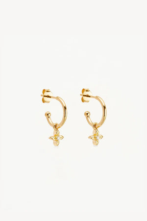 Live in Light Hoop Earrings  | Gold