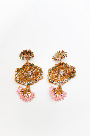 Statement sequin earrings