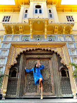 Jaipur Gardens Chinoiserie Dress