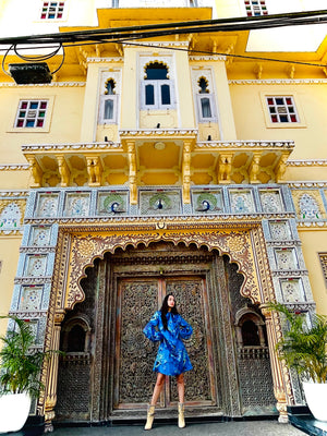 Jaipur Gardens Chinoiserie Dress