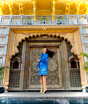 Jaipur Gardens Chinoiserie Dress