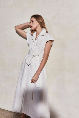 Lucy Cotton Twill Dress | Pearl