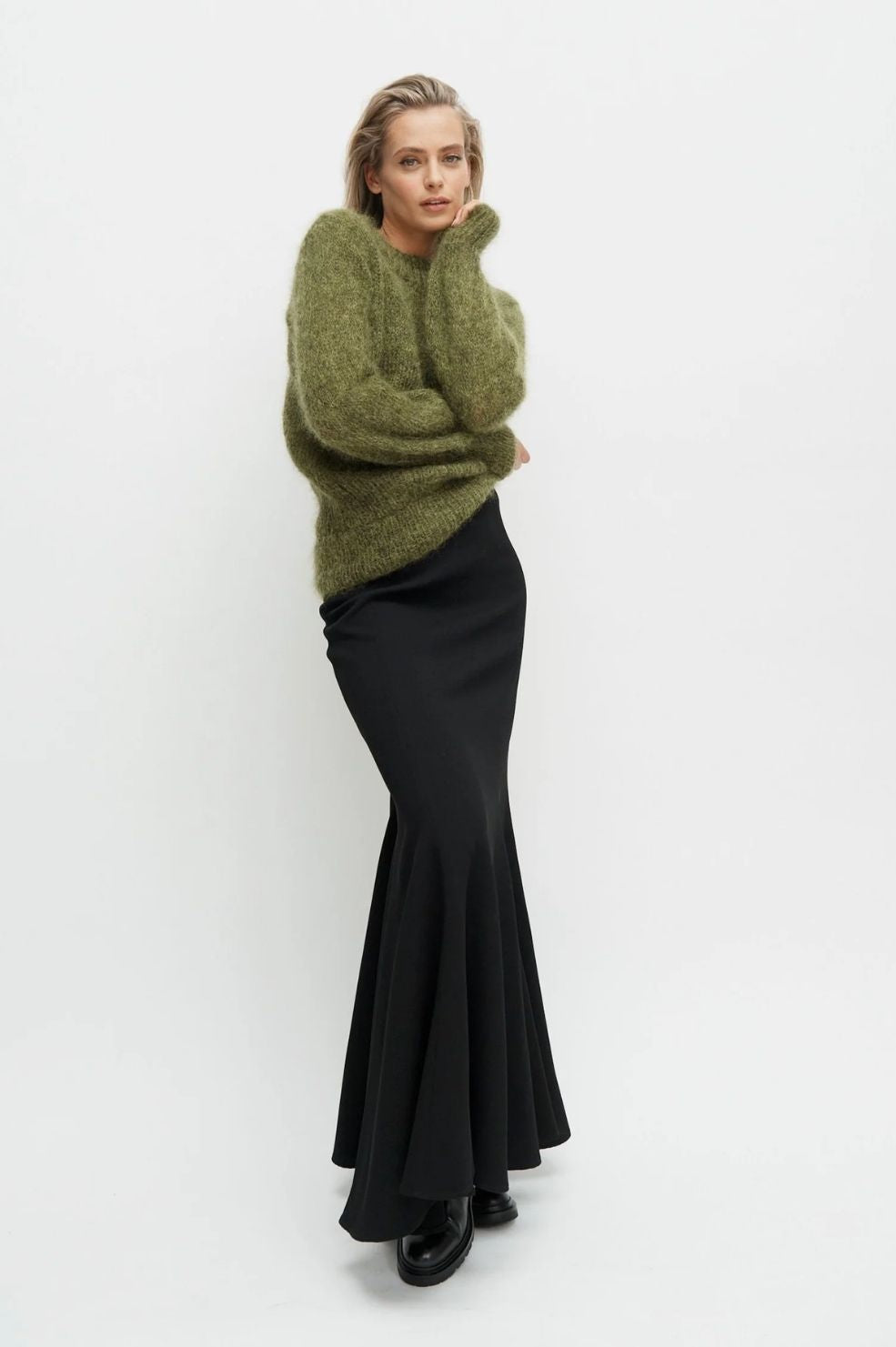 Fishtail maxi skirt best sale