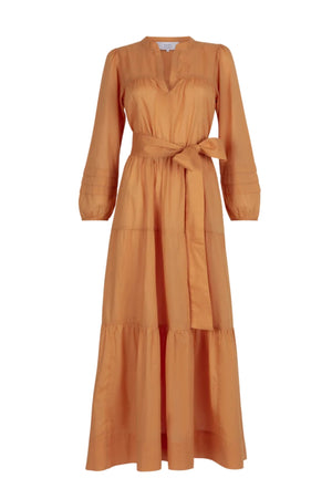 Emilie Cotton Dress | Tangerine