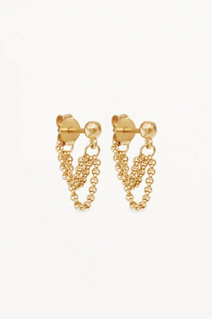 Karma Chain Earrings | Gold