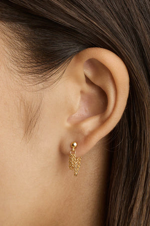 Karma Chain Earrings | Gold