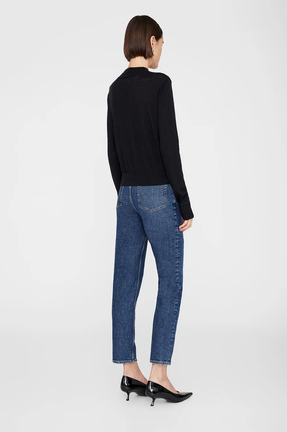 Monique Long Sleeve Sweater | Black