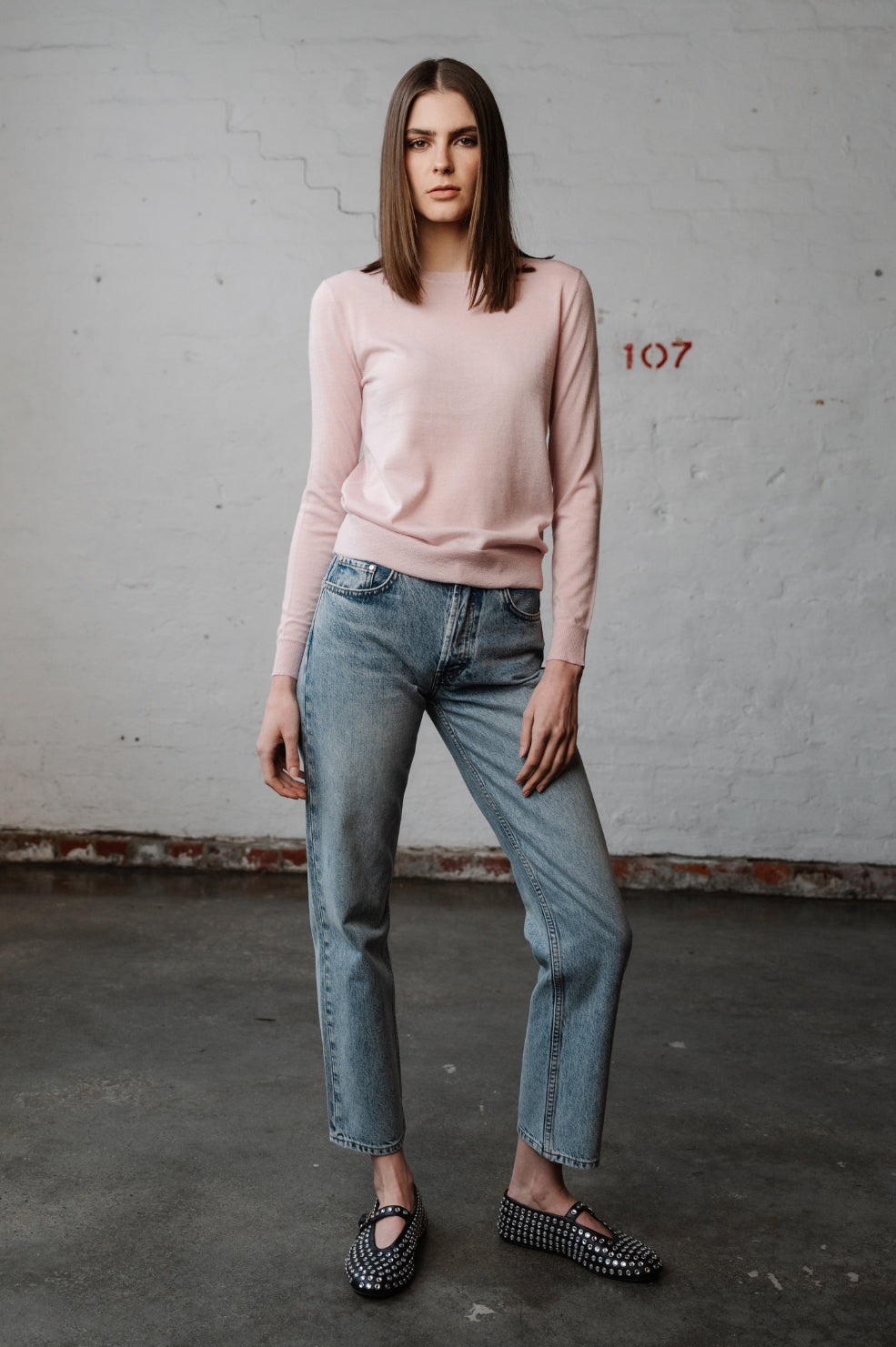 Leila L/S Sweater | Blush