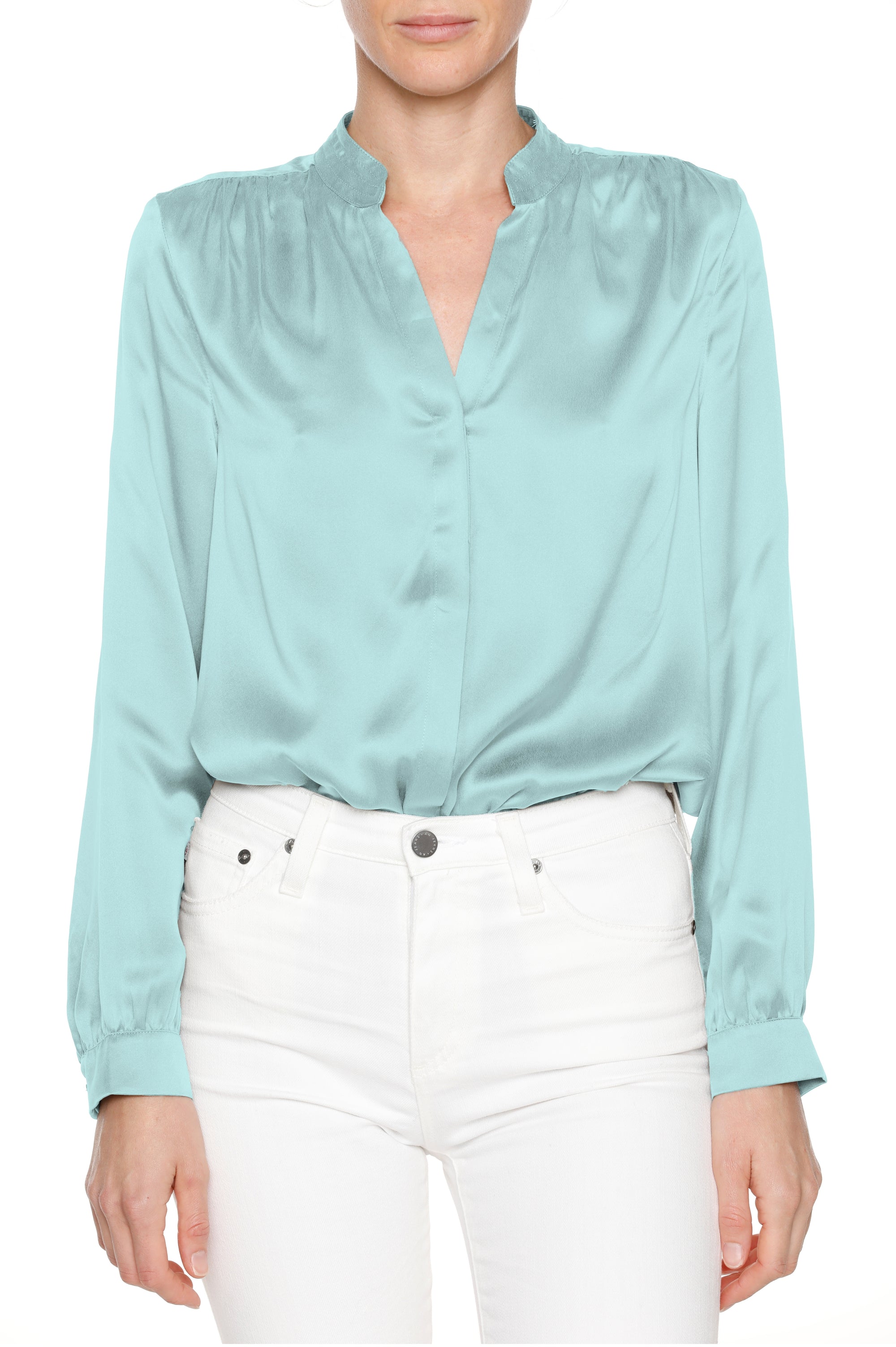 Olivia Blouse | Ice Blue