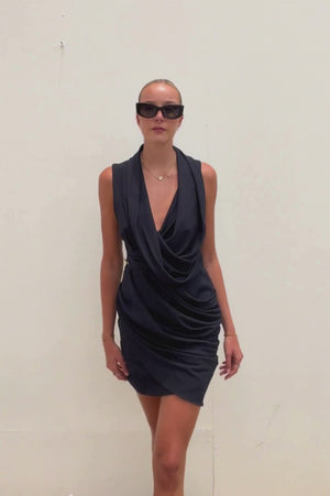 Camilla and Marc | Navy Vanishing Point Dress | AU 10